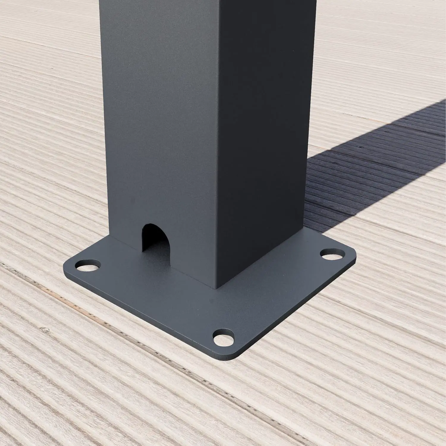 Pergola en aluminium anthracite 3x4 m vue 9