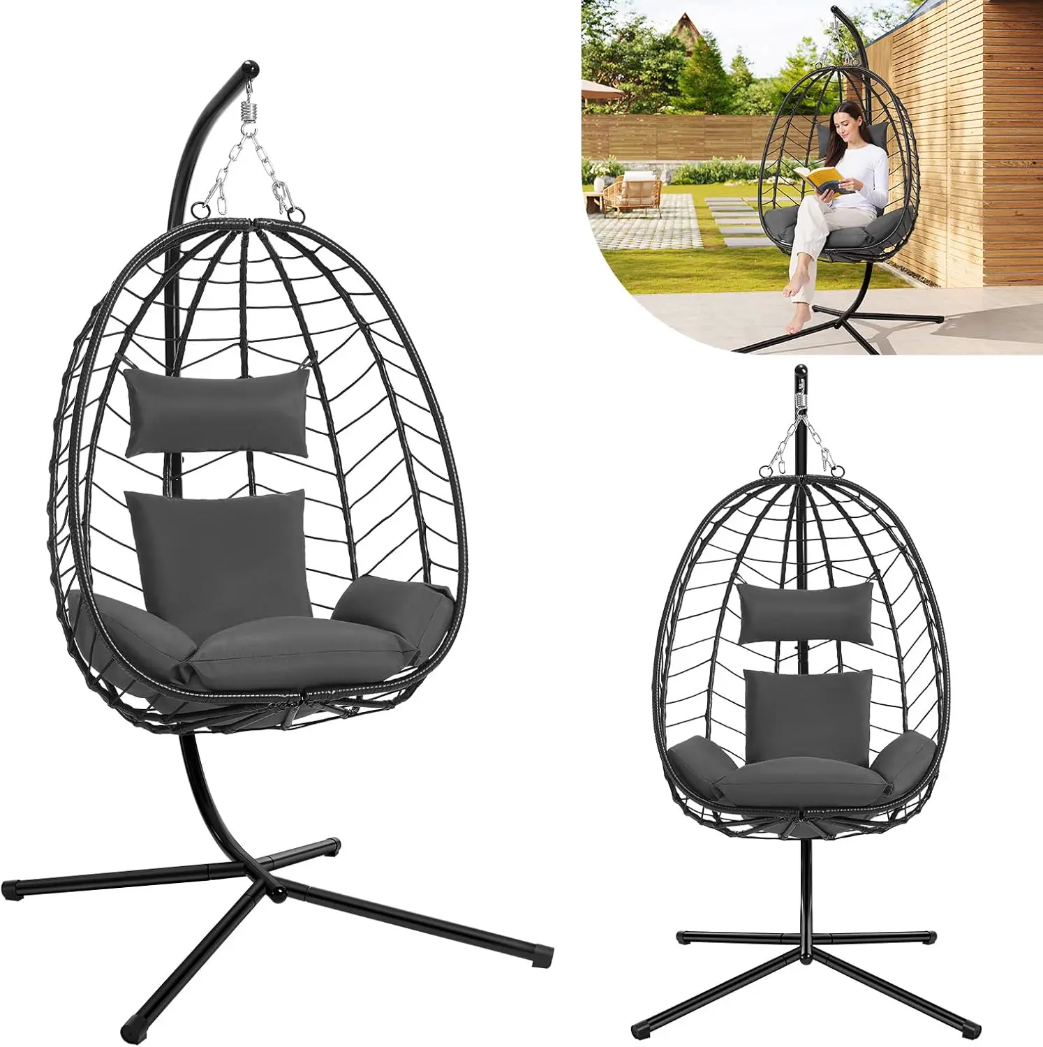 Laneetal Fauteuil Oeuf Suspendu