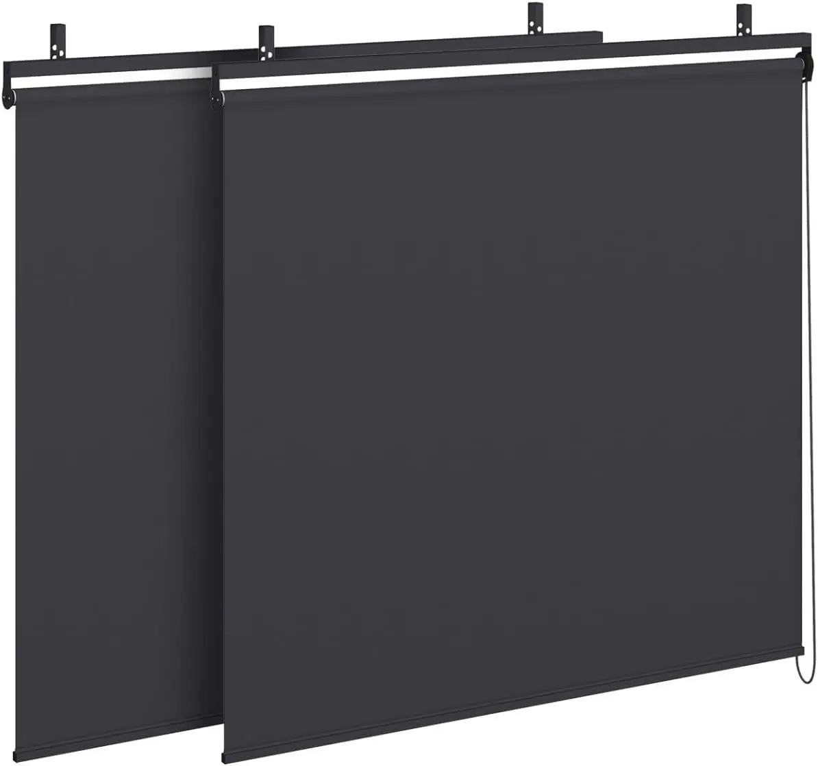 Pergola en métal gris 3x4 m vue 5