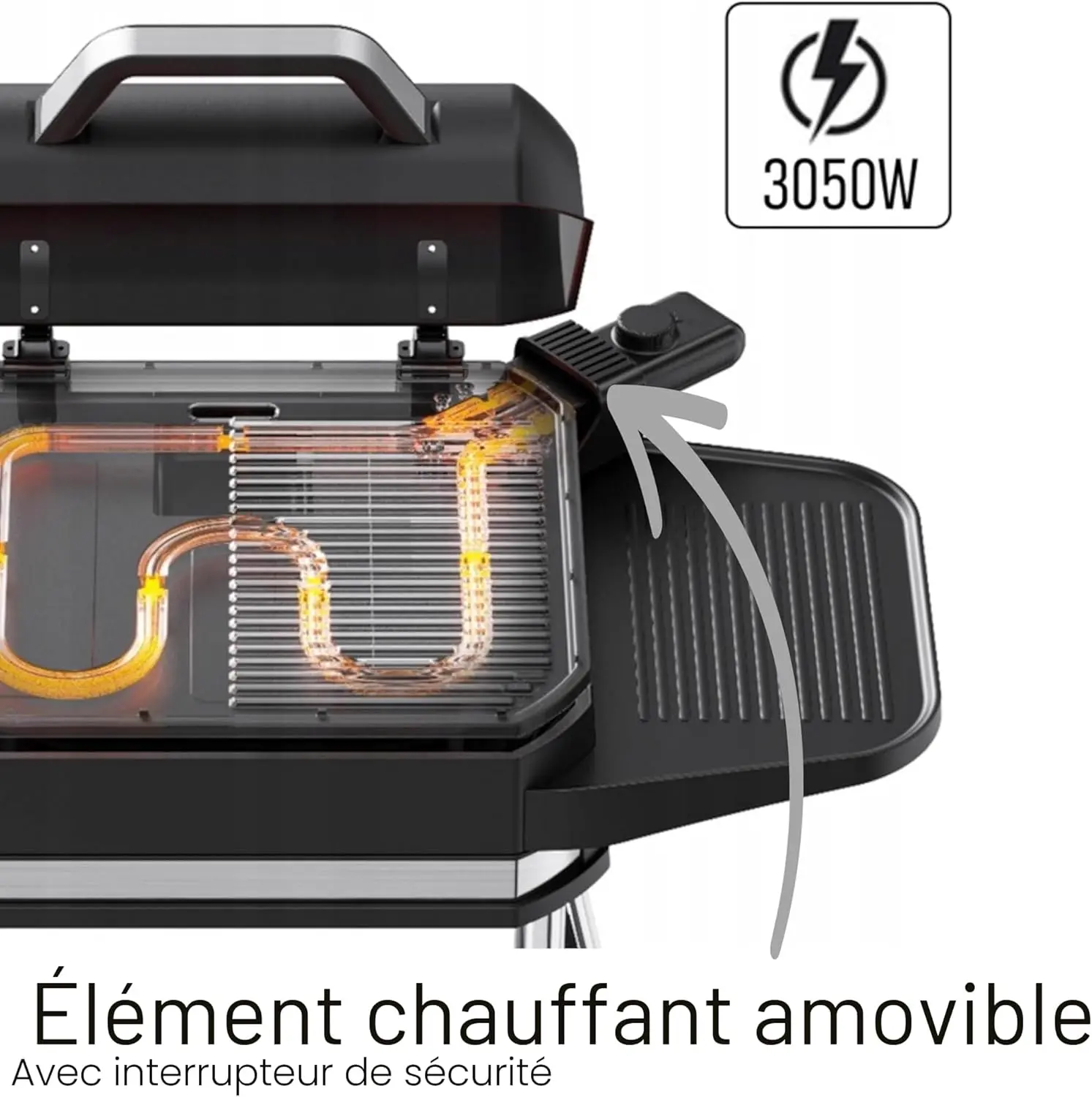 Barbecue électrique Barbecue électrique 2 en 1 vue 4