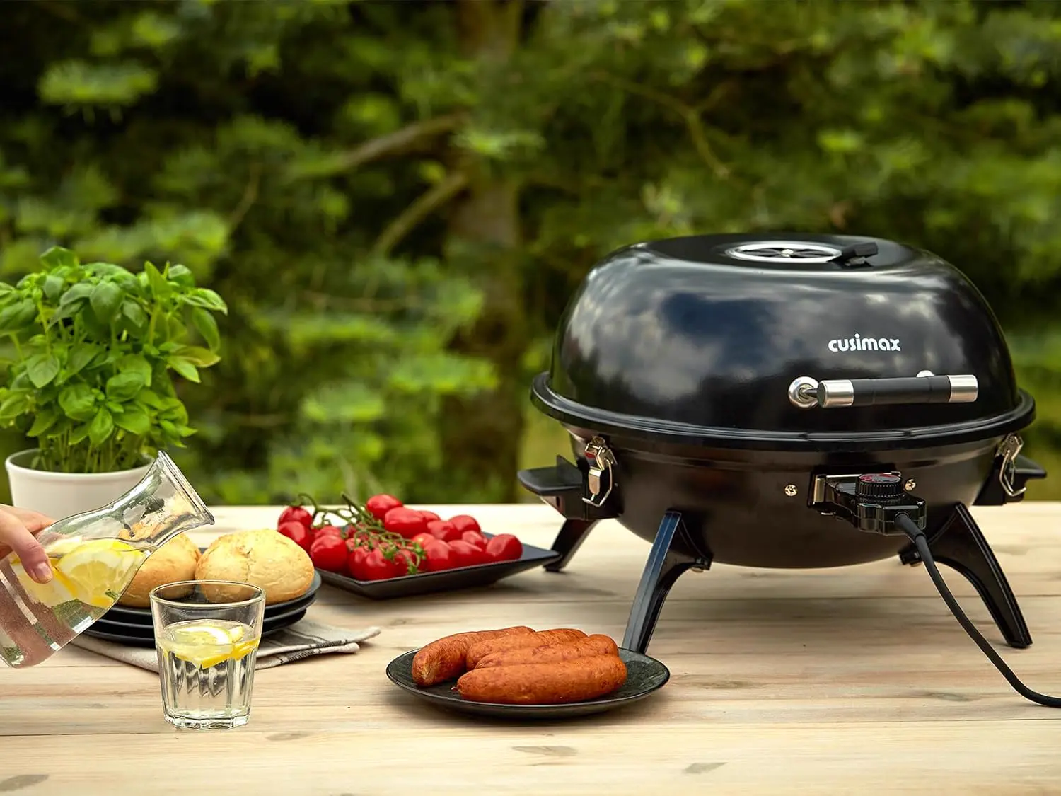 Barbecue électrique en aluminium vue 3