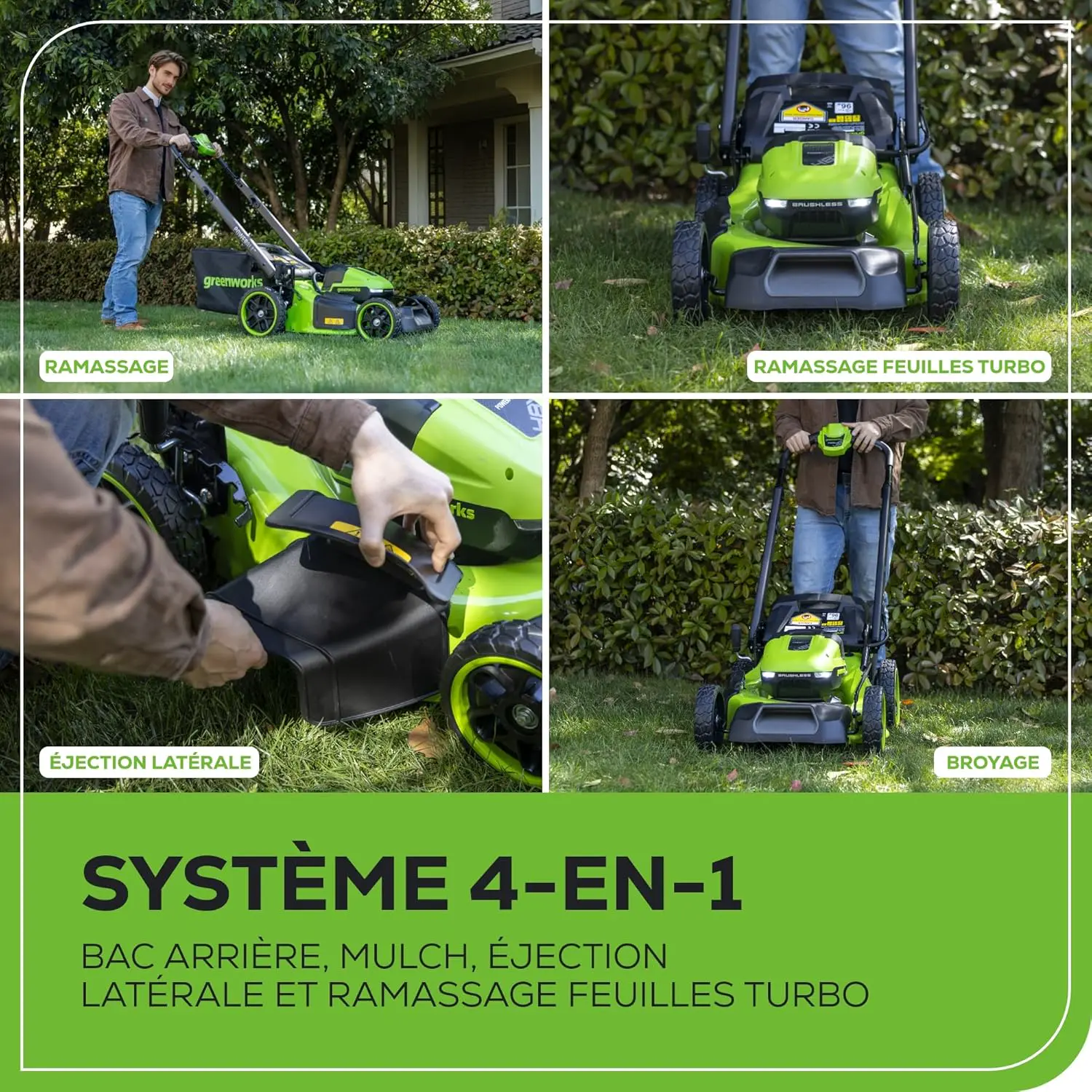 Tondeuse autoportée en métal noir vue 8
