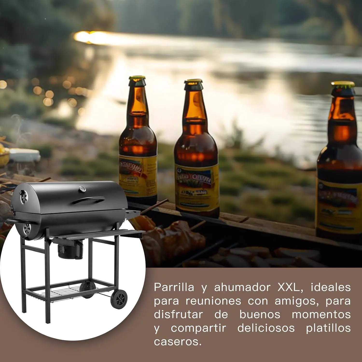 Barbecue weber en bois vue 4