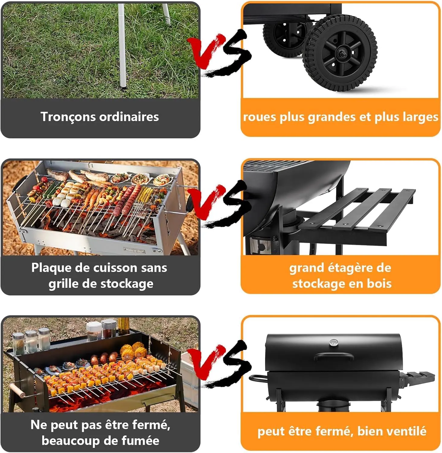 Barbecue weber en bois vue 5