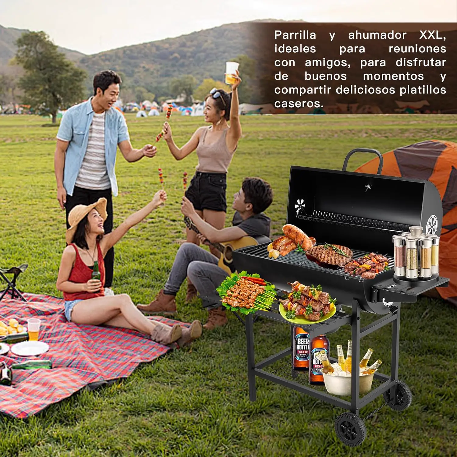 Barbecue weber en bois vue 6