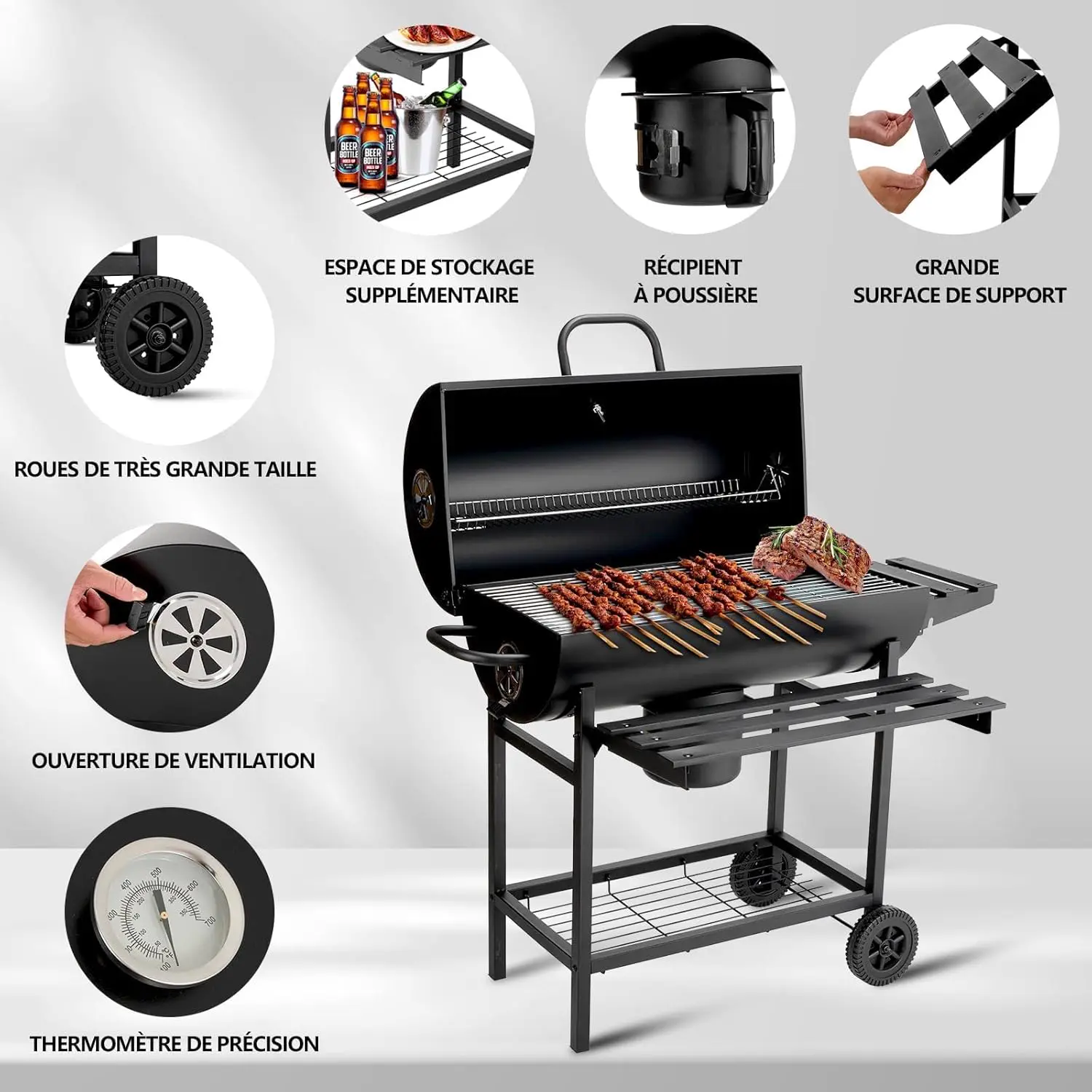 Barbecue weber en bois vue 8
