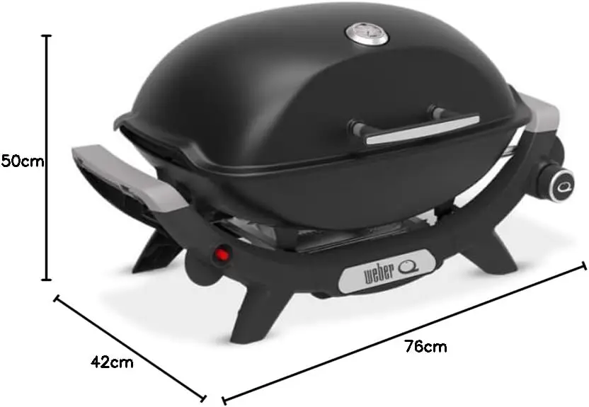 Barbecue weber en aluminium noir 53 m² vue 9