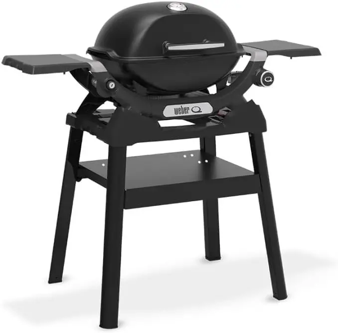 WEBER Barbecue à gaz Q 1200N Noir avec Pied