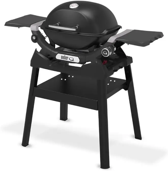 Barbecue weber en aluminium noir vue 4