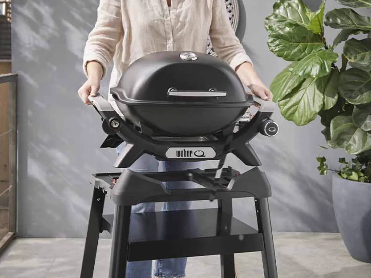 Barbecue weber en aluminium noir vue 7