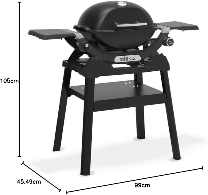 Barbecue weber en aluminium noir vue 10