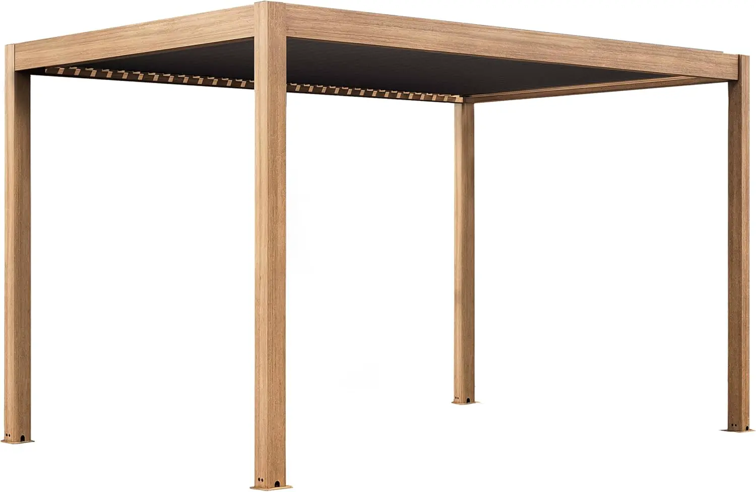 Pergola 3x4 m autoportée 1 store motorisée vue 4
