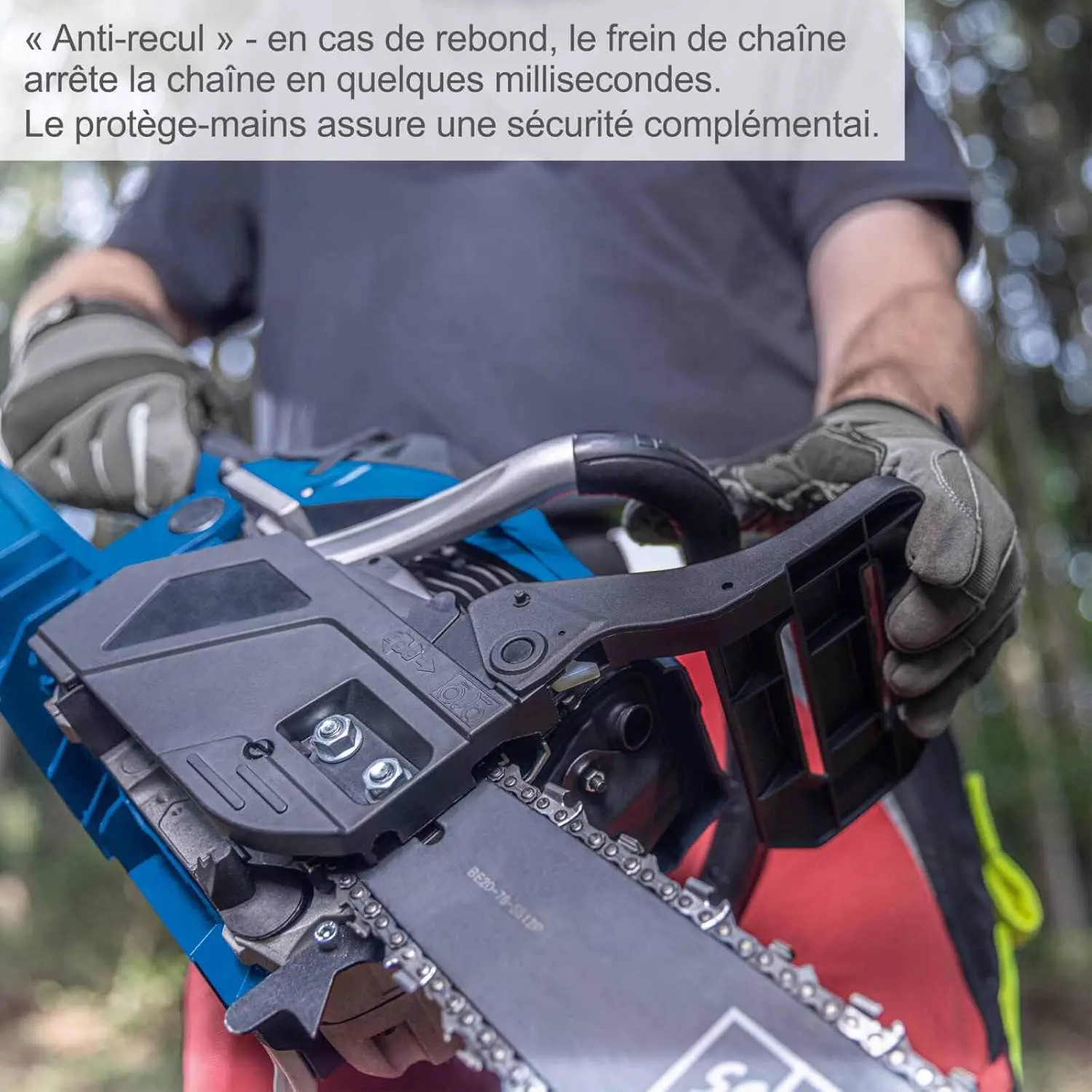Tronçonneuse thermique en bois vue 4
