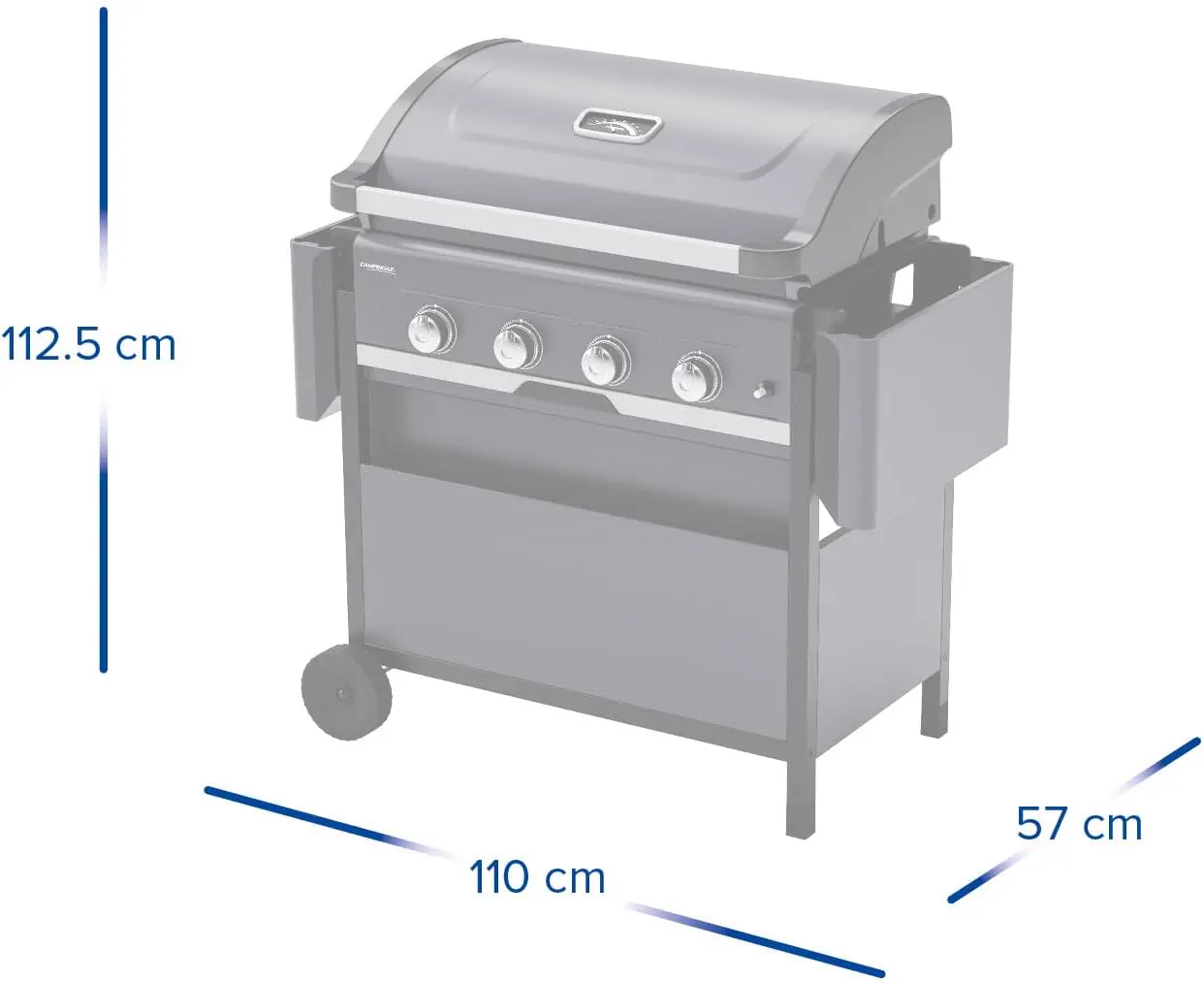 Barbecue à gaz en métal 3 m² vue 10
