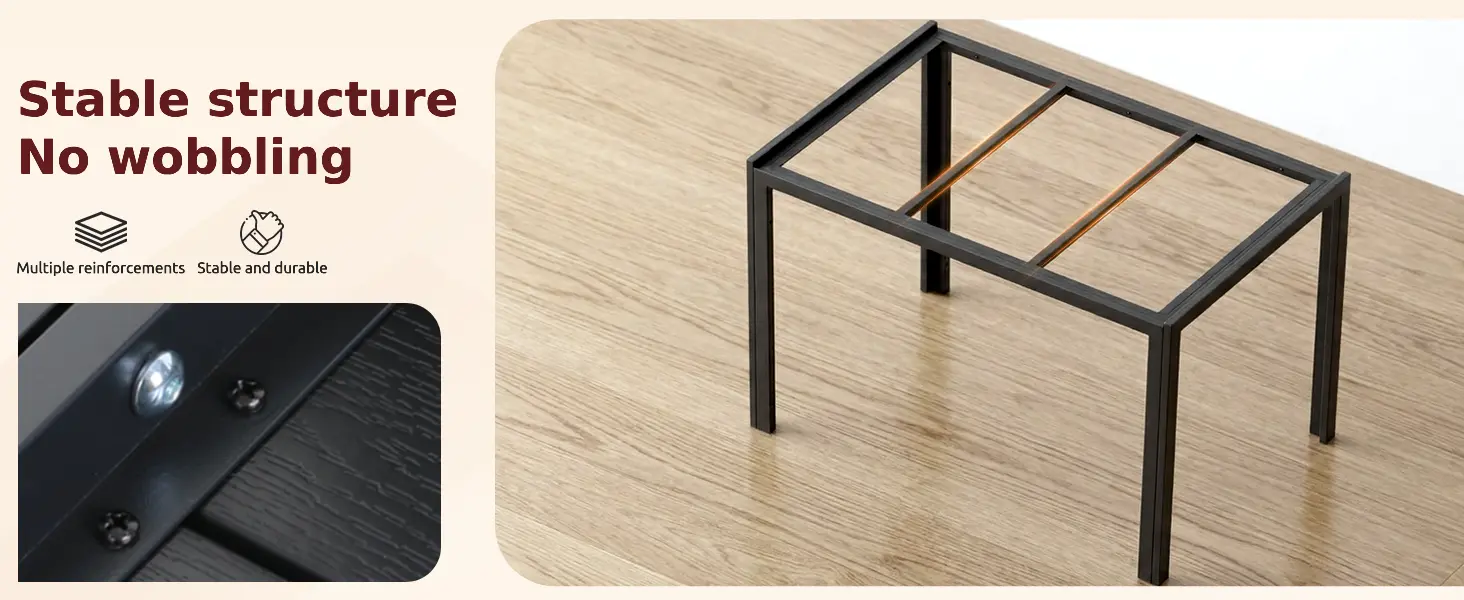Table de jardin 6 places en aluminium gris — contenu détaillé 6