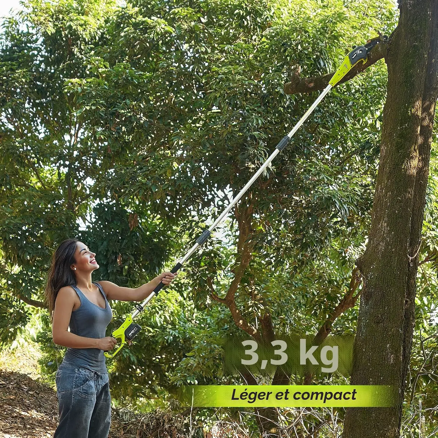 Tronçonneuse électrique en métal vue 5