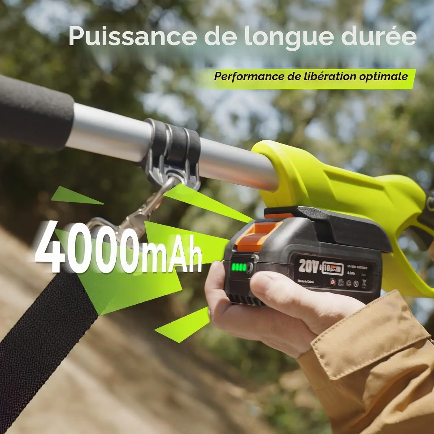 Tronçonneuse électrique en métal vue 6