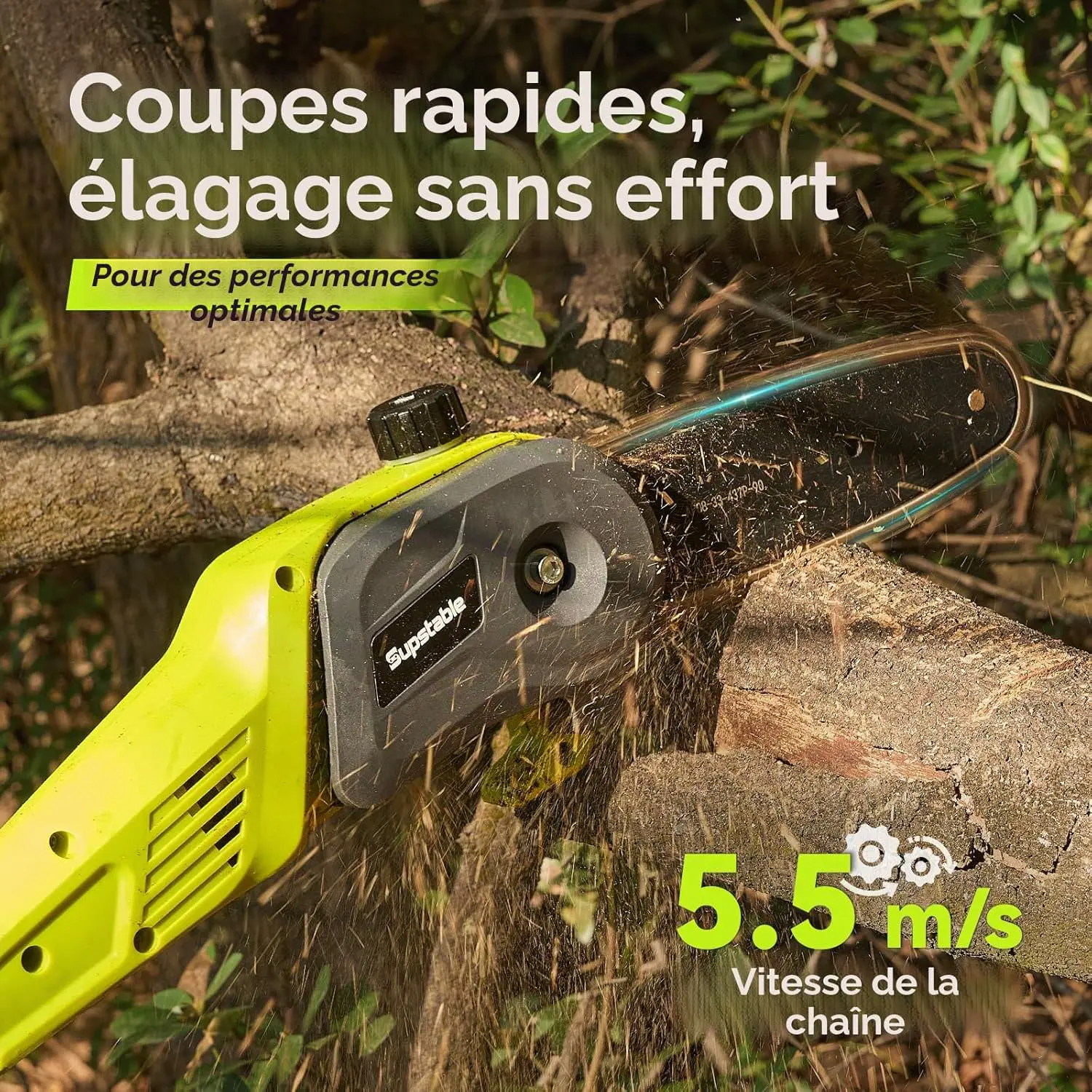 Tronçonneuse électrique en métal vue 7