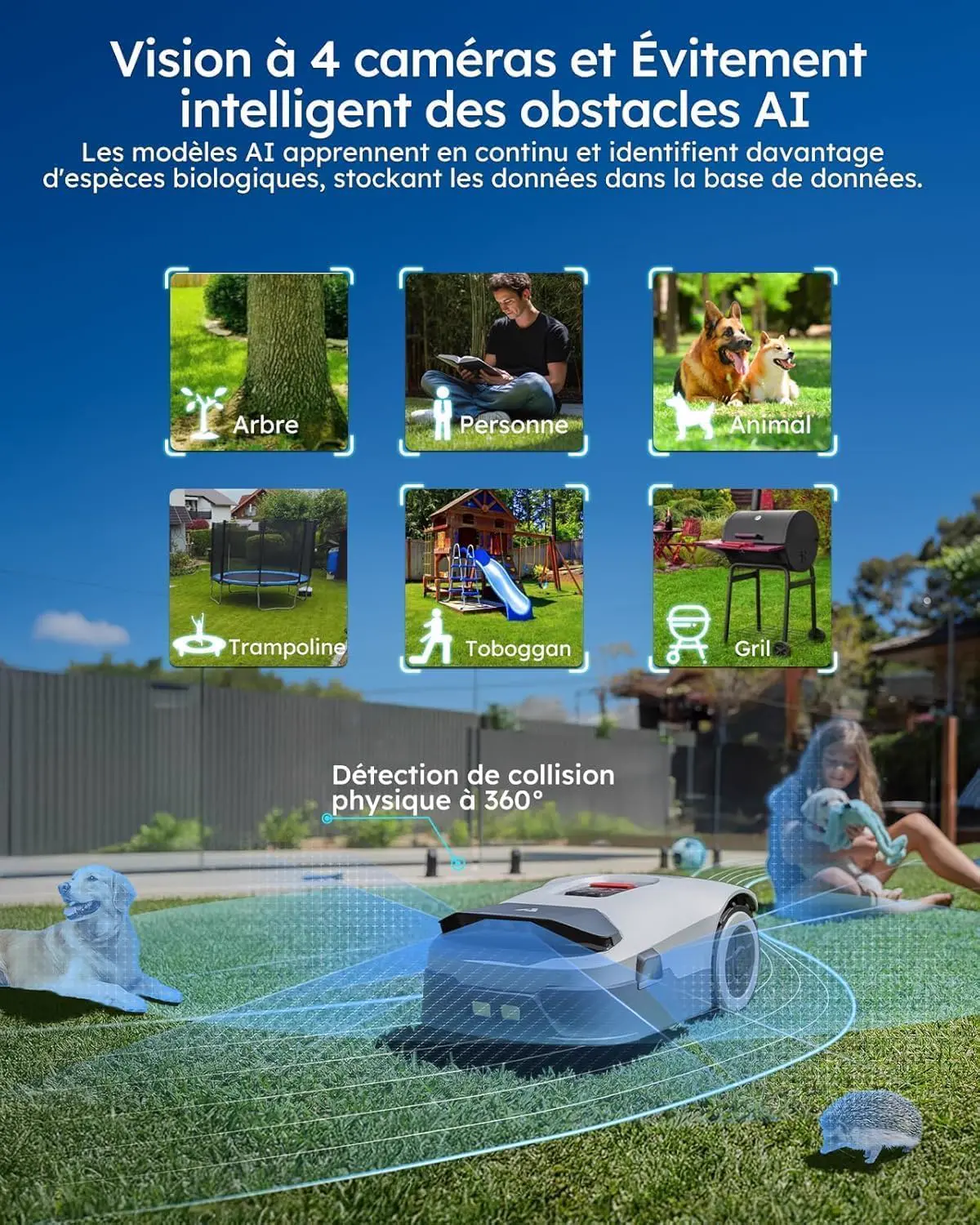 Robot tondeuse ANTHBOT Genie600 Robot Tondeuse sans Fil Périph… vue 6