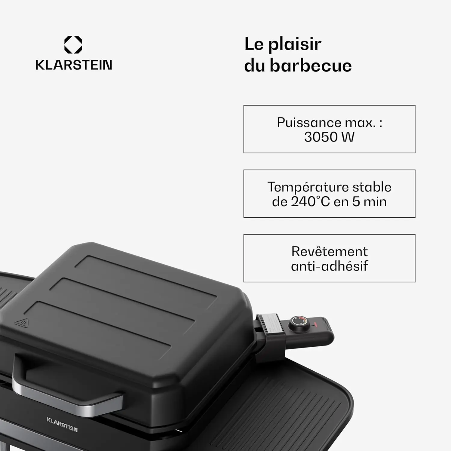Barbecue électrique en aluminium vue 2