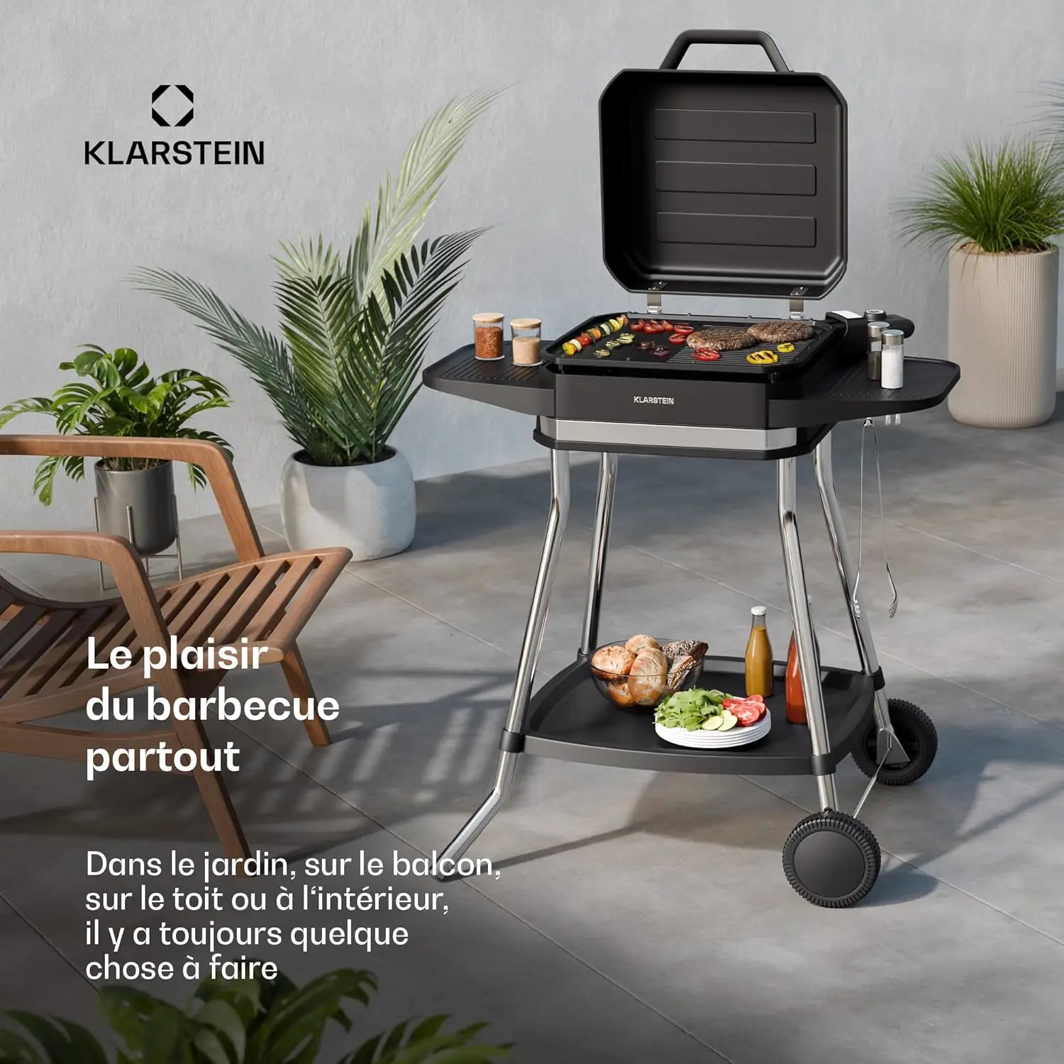 Barbecue électrique en aluminium vue 4