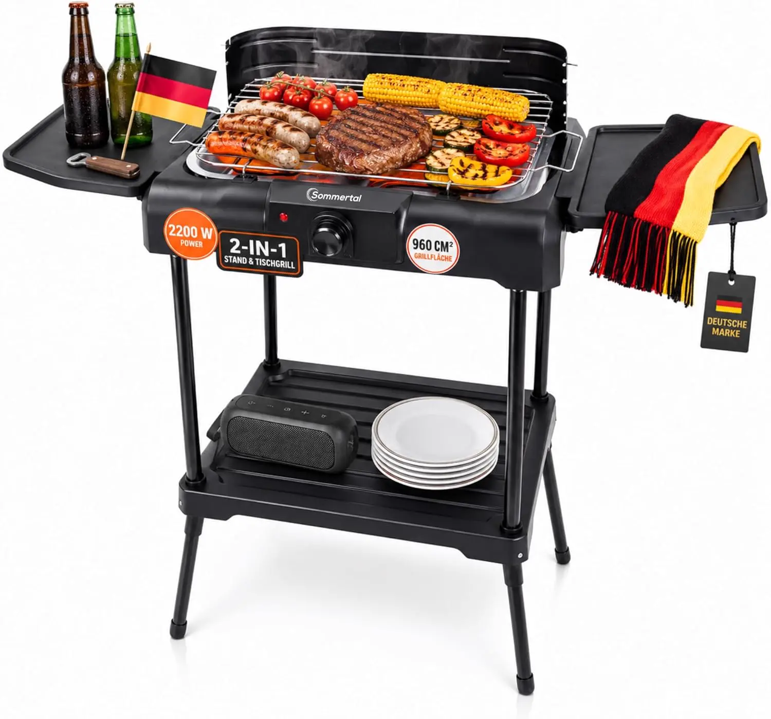 Sommertal BBQ231 Barbecue électrique | Balcon | Camping | Table 2