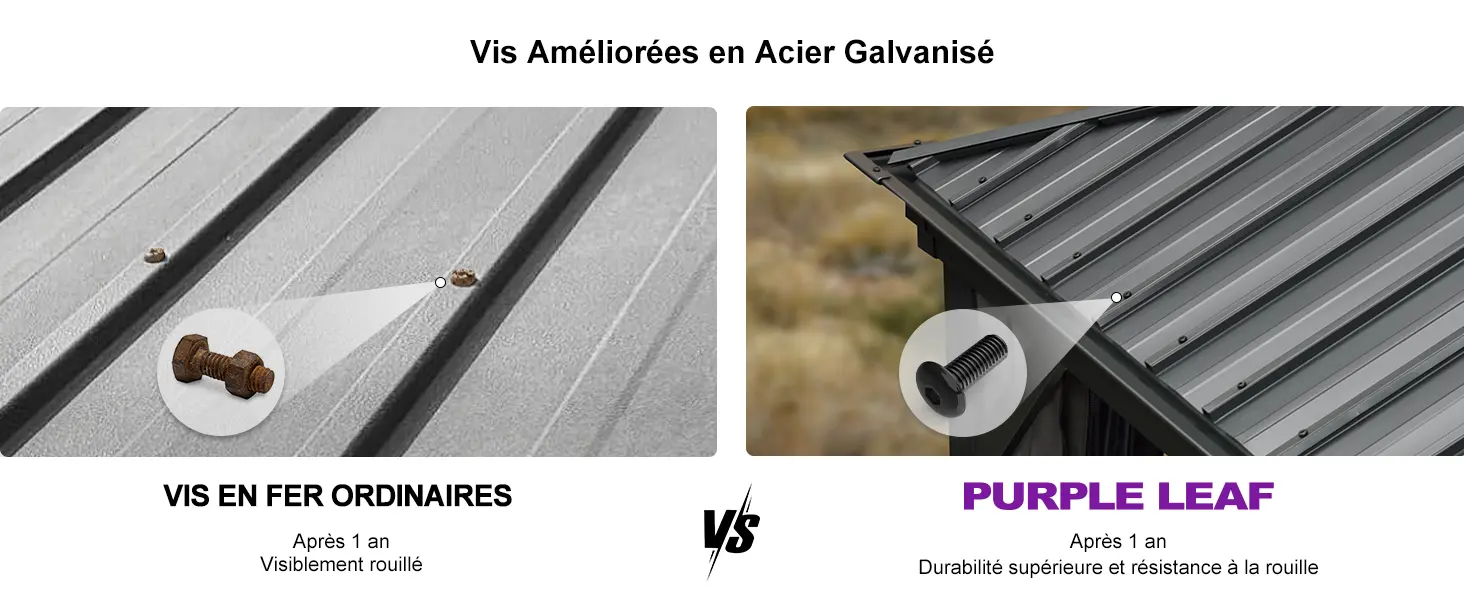 Pergola en aluminium gris 7,32x3,65 m — contenu détaillé 9