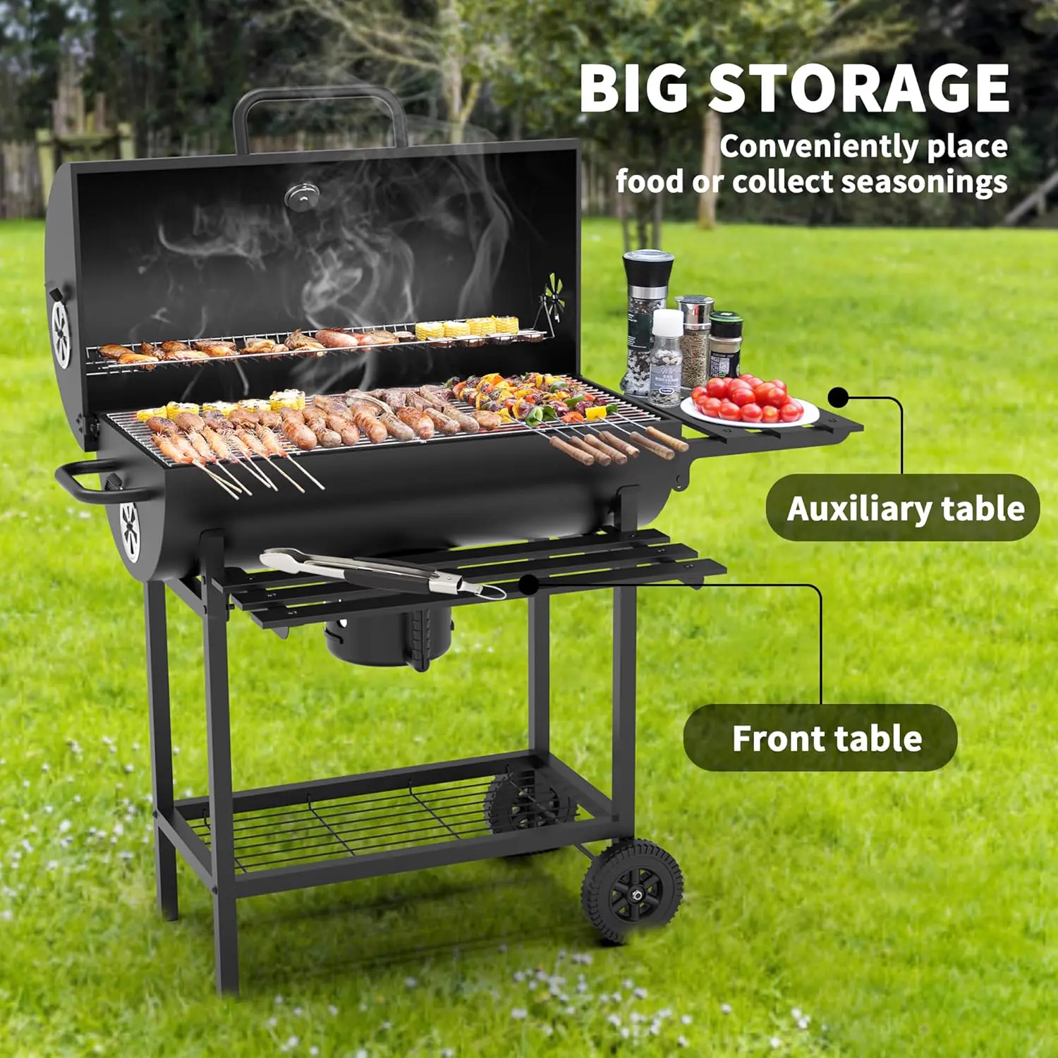 Barbecue weber en métal noir 70 m² vue 2