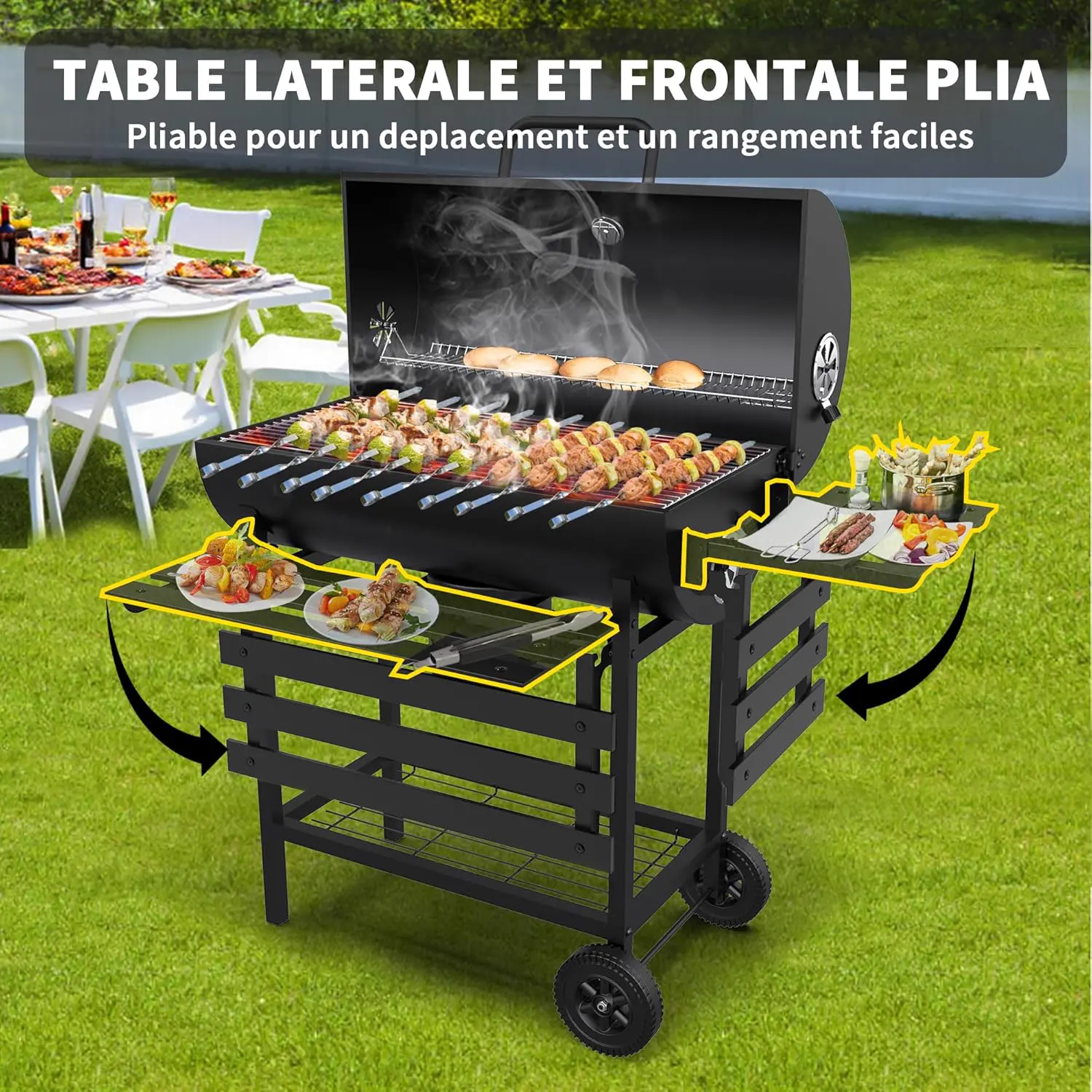 Barbecue weber en métal noir 70 m² vue 8