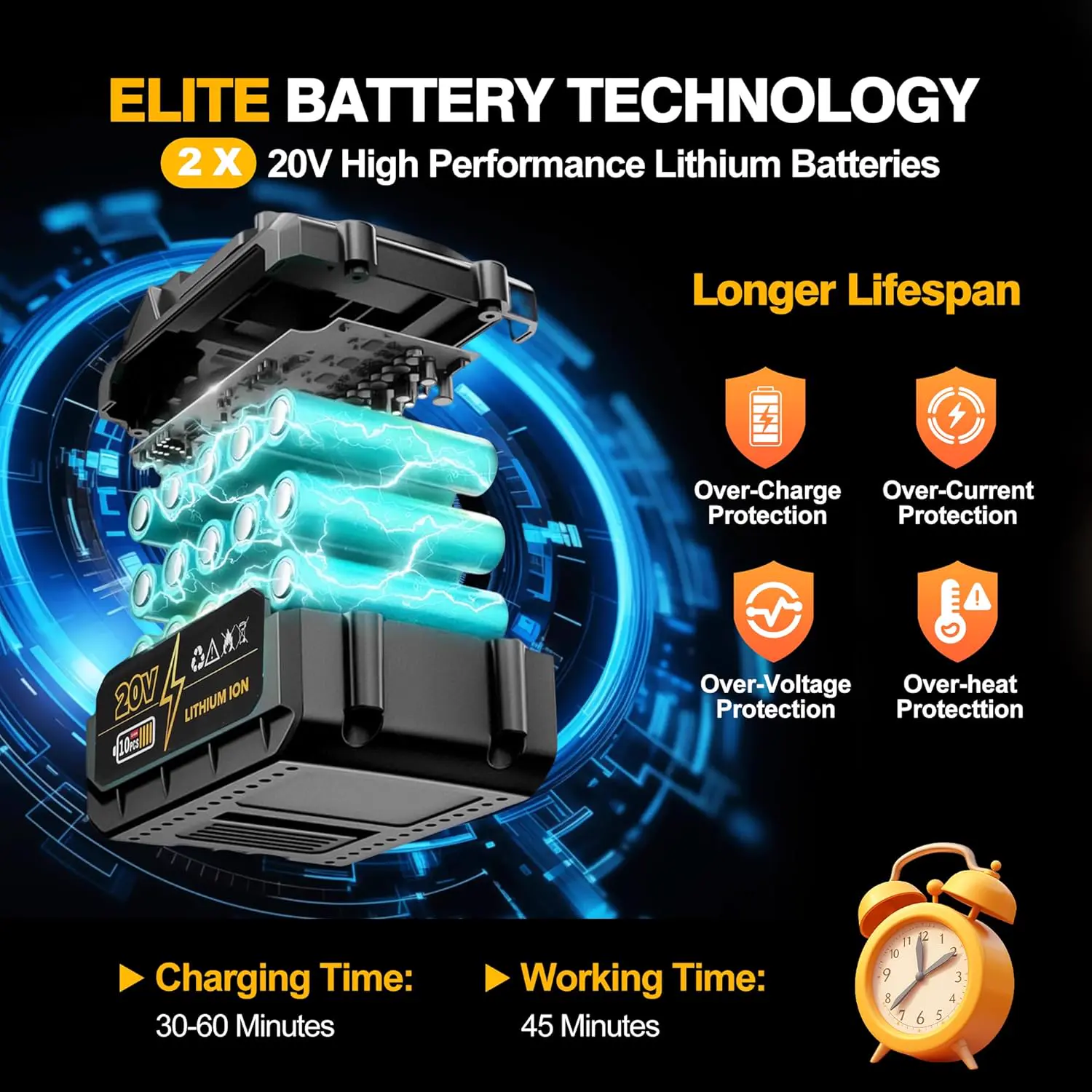 Tronçonneuse électrique en métal vue 4