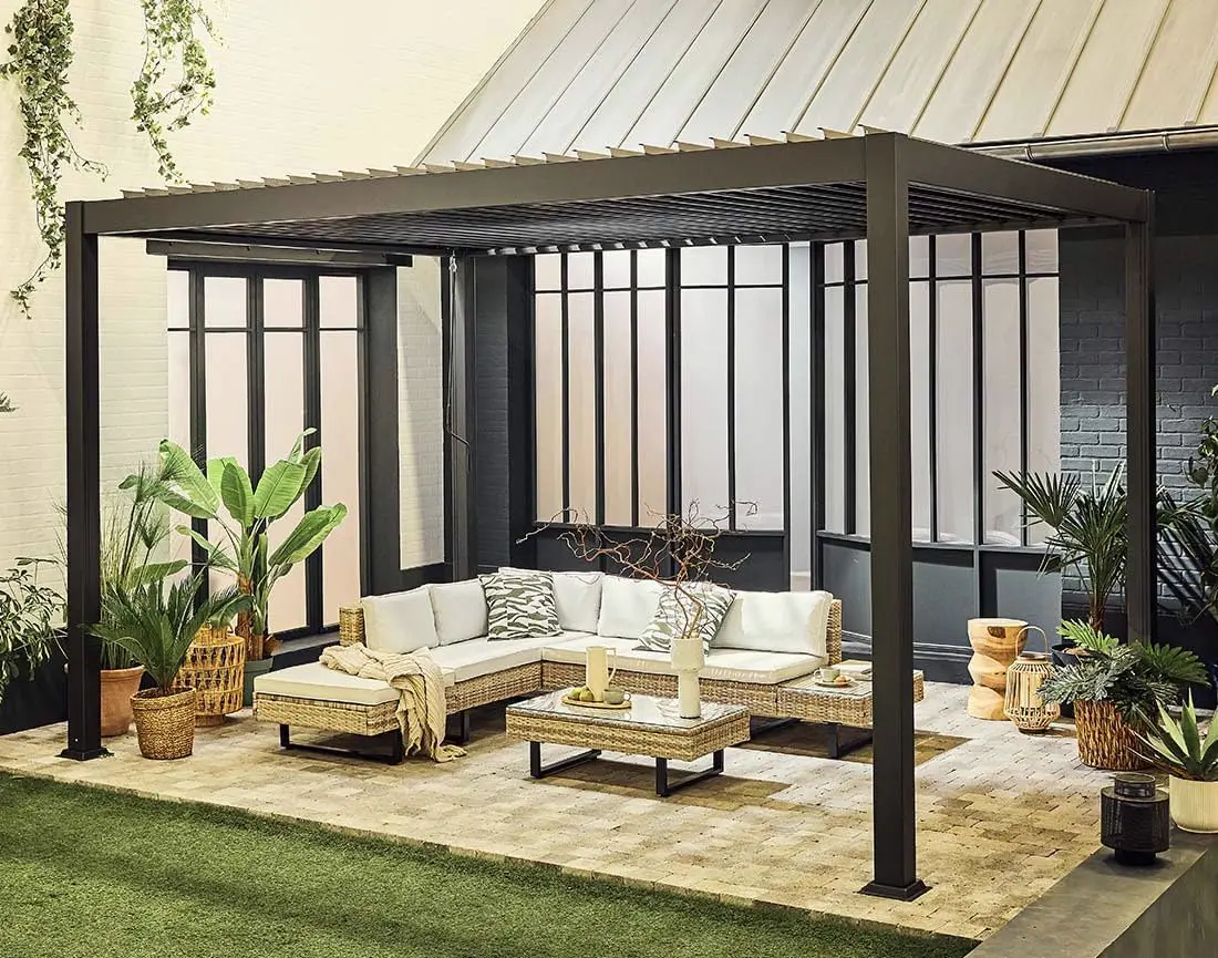 Bestmobilier - Cherry - pergola bioclimatique 4x3m