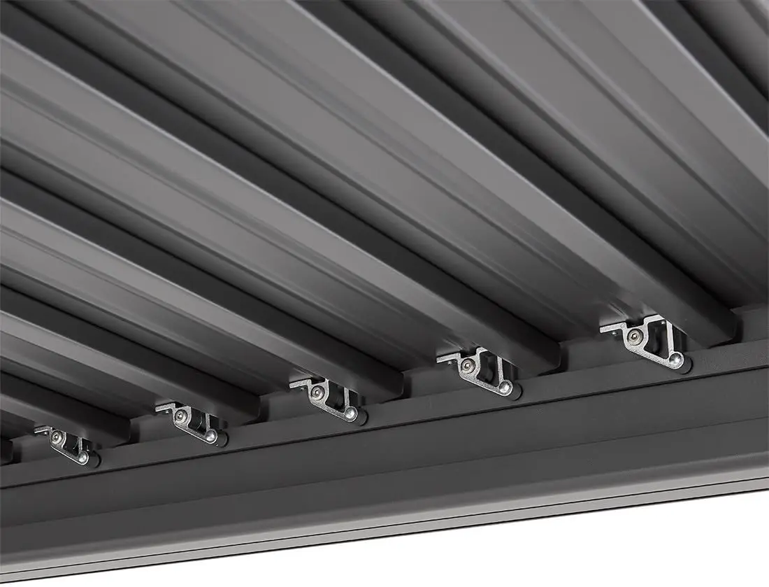 Pergola en aluminium gris 4x3 m vue 7