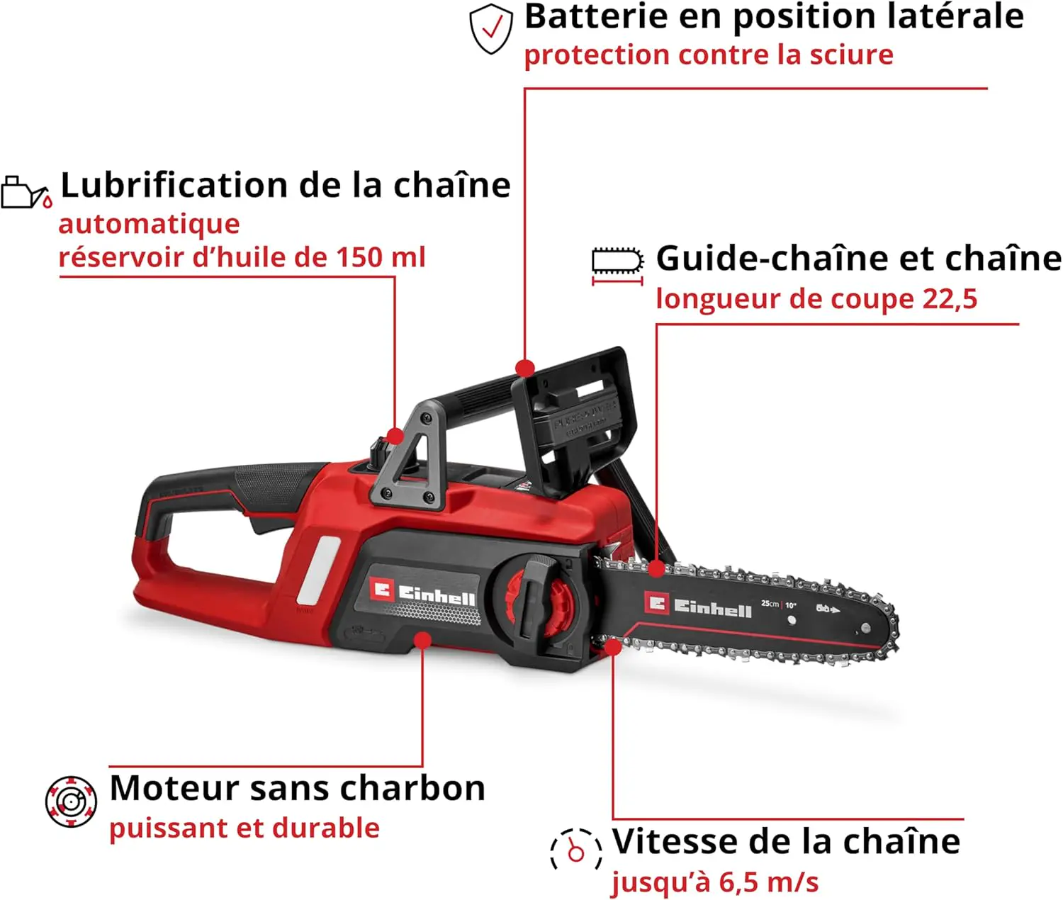 Tronçonneuse thermique en bois vue 3