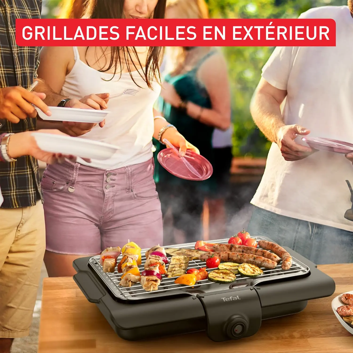 Barbecue électrique en métal vue 3