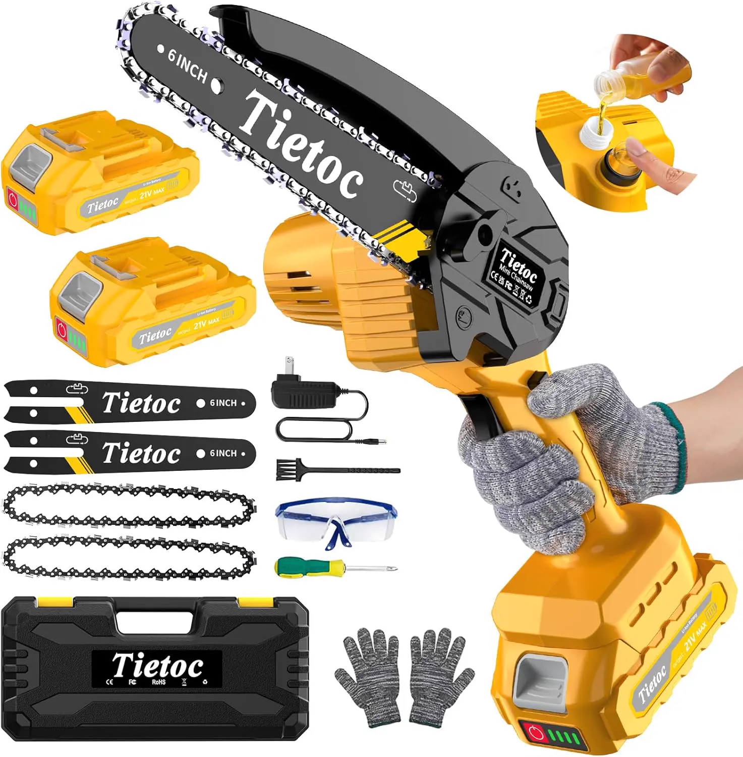 Mini Tronçonneuse Sans Fil