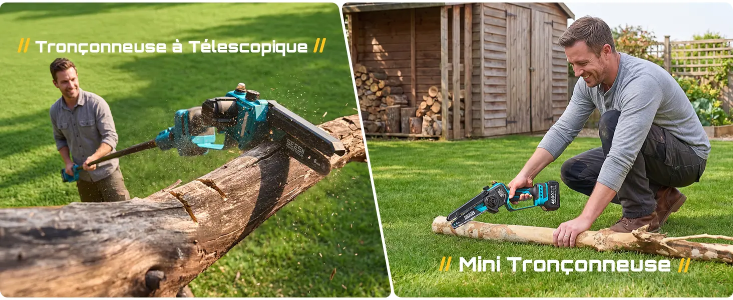 Tronçonneuse à batterie SEESII P6 Combo 6 Pouces Mini Tronconn… — contenu détaillé 4