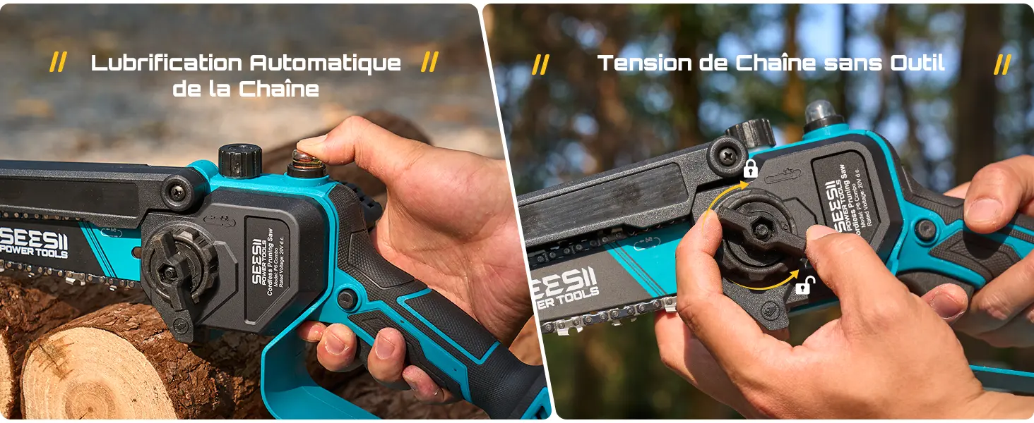 Tronçonneuse à batterie SEESII P6 Combo 6 Pouces Mini Tronconn… — contenu détaillé 6