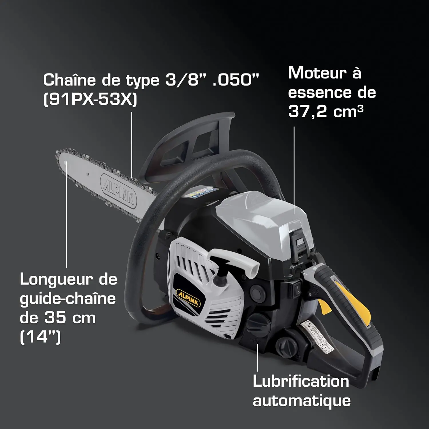 Tronçonneuse thermique Alpina ACS 39 Tronçonneuse Thermique vue 7