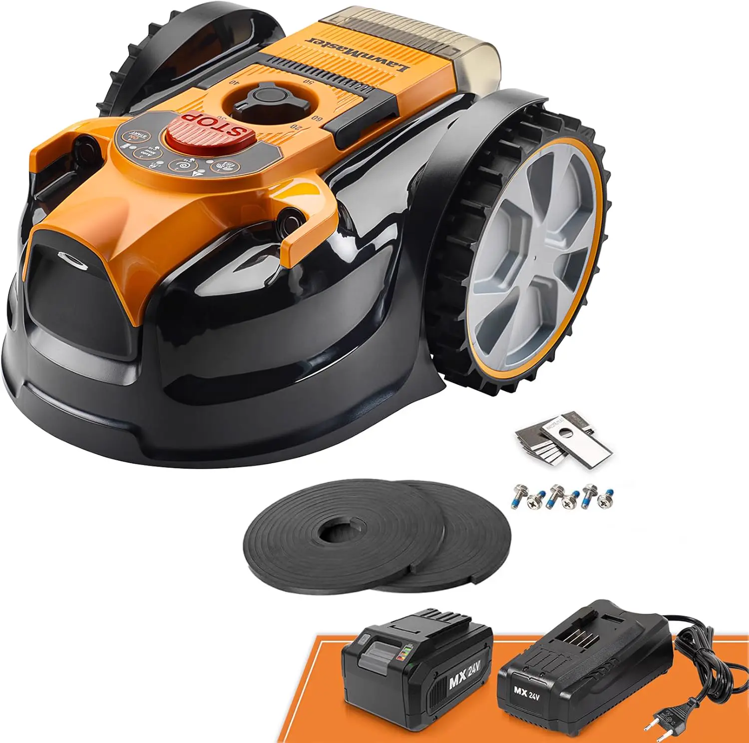 Lawnmaster OcuMow®16 Robot Tondeuse sans Fil pour Tondeuse à Gazon