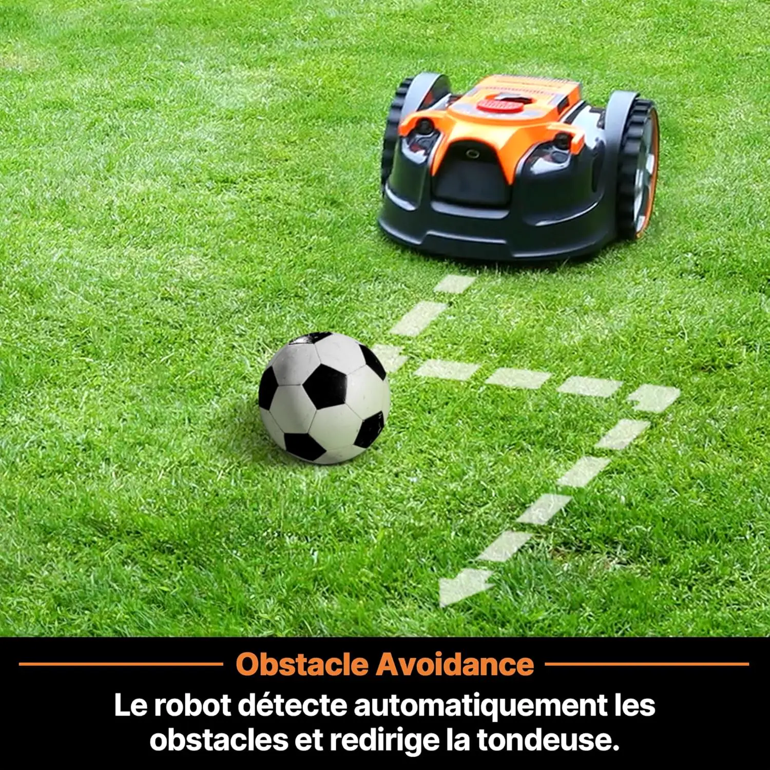 Robot tondeuse naturel vue 3