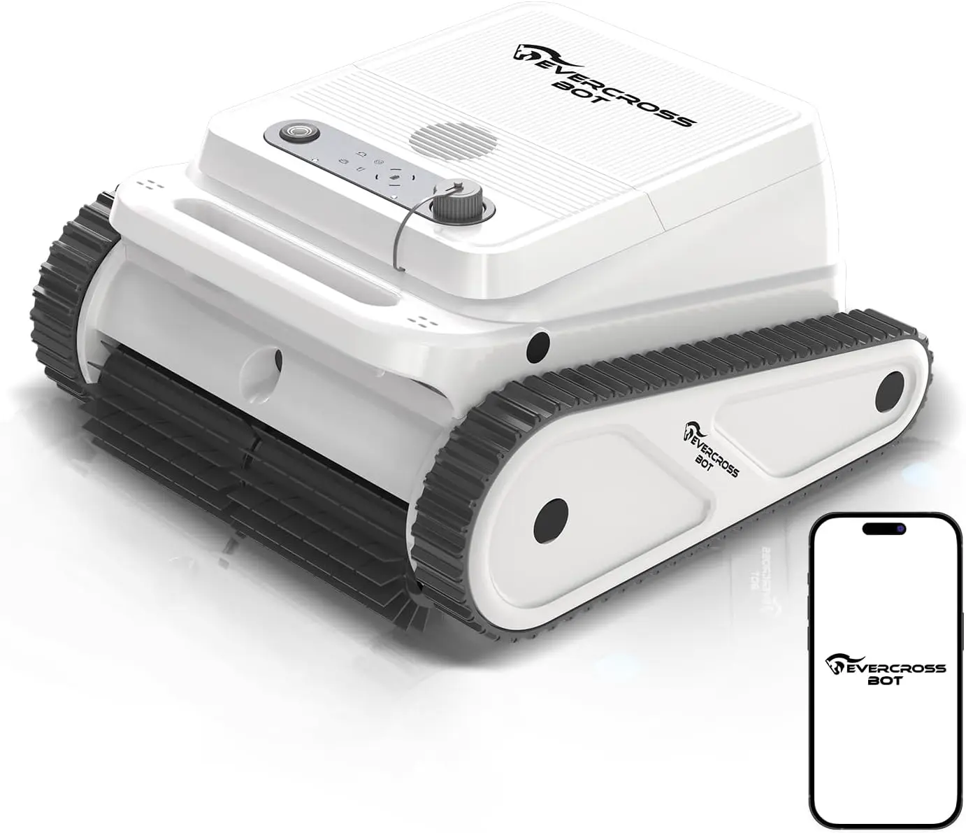Robot piscine blanc vue 1
