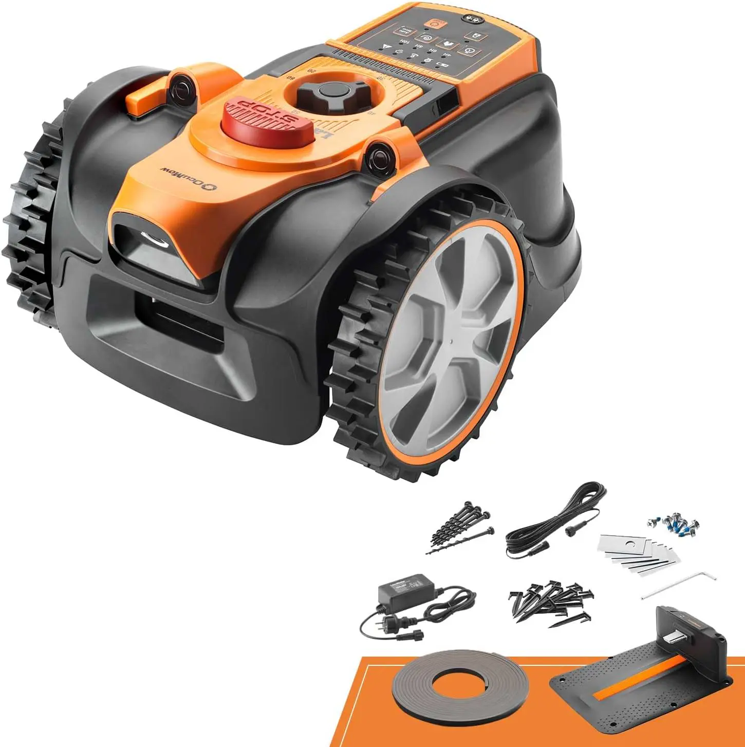 Lawnmaster OcuMow®16 Robot Tondeuse sans Fil pour Tondeuse à Gazon