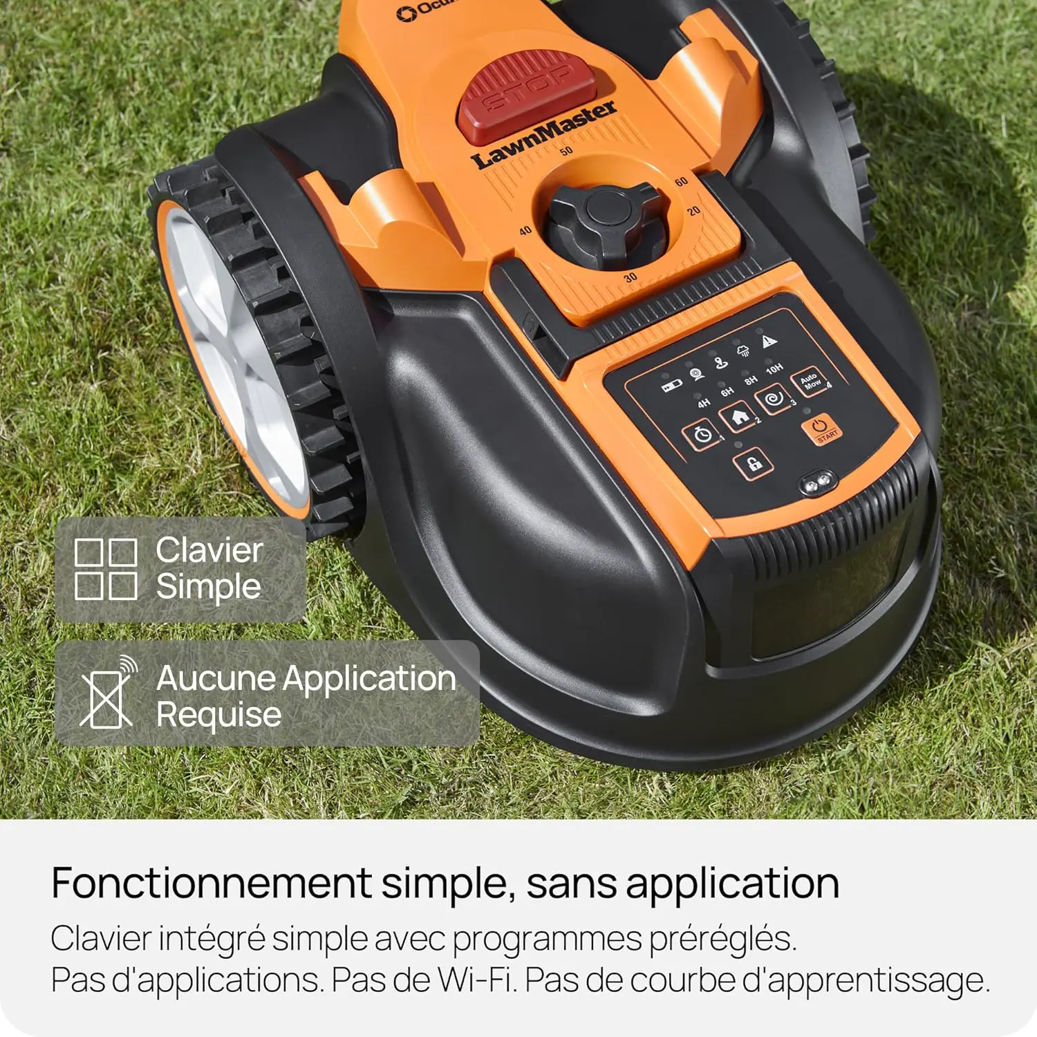 Robot tondeuse Lawnmaster OcuMow16 Robot Tondeuse sans Fil pou… vue 6