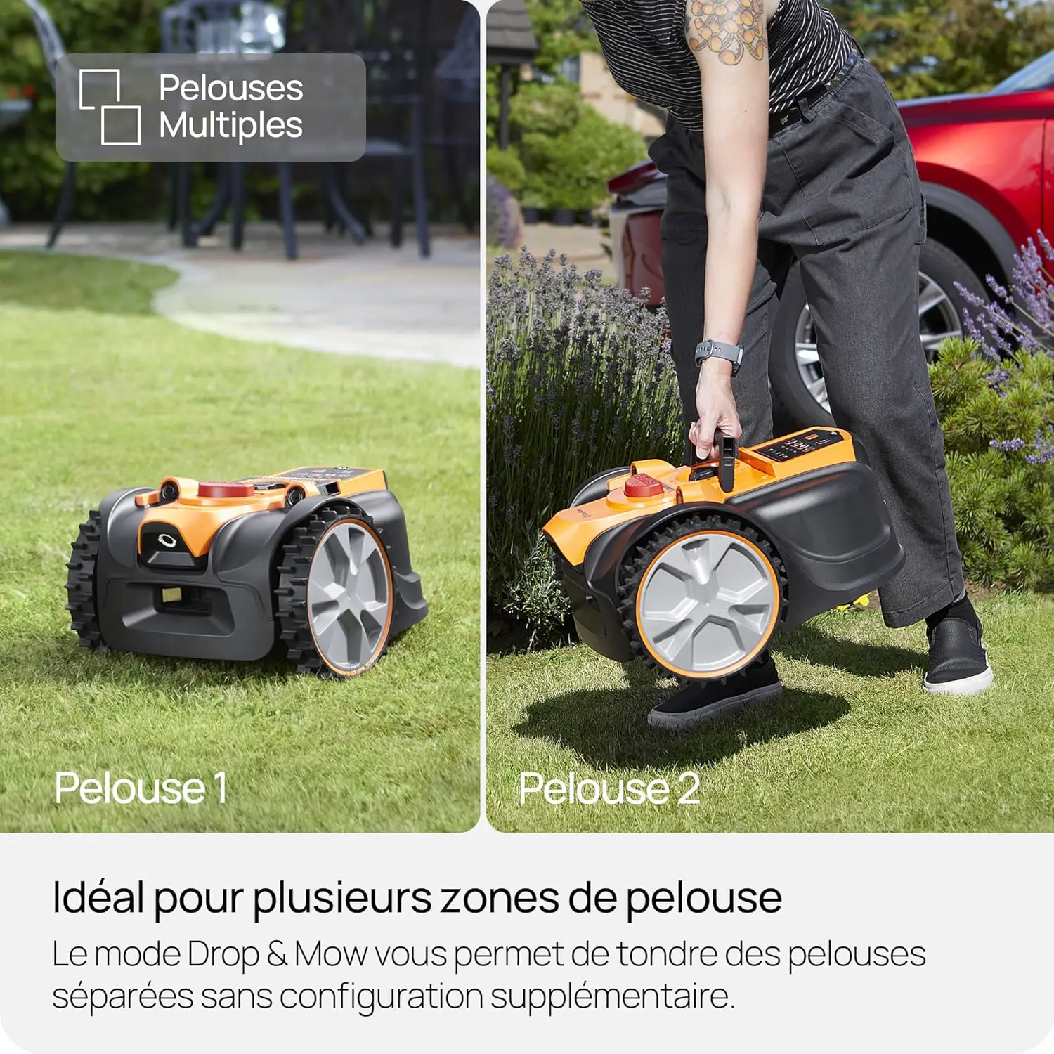 Robot tondeuse Lawnmaster OcuMow16 Robot Tondeuse sans Fil pou… vue 8