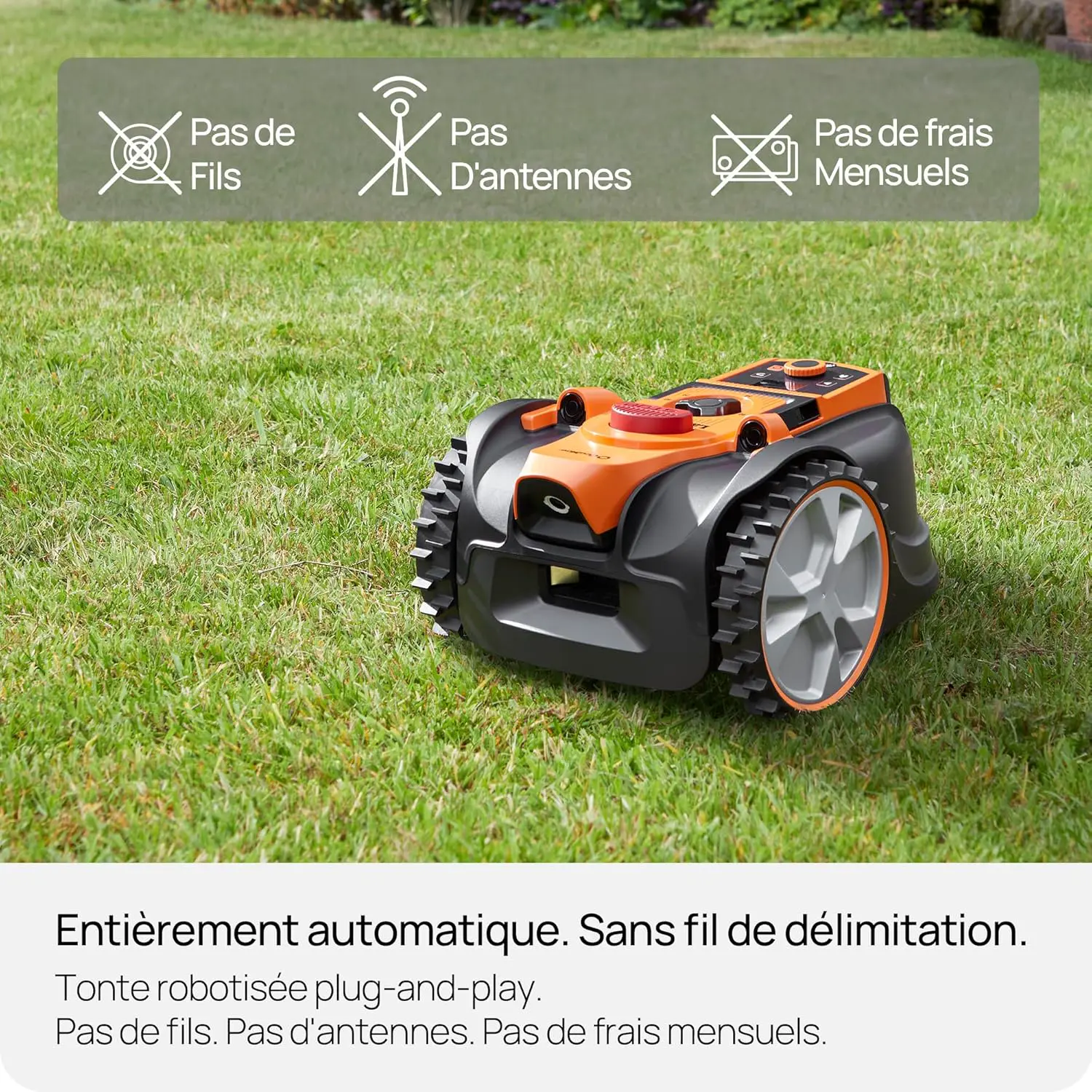 Robot tondeuse LawnMaster Robot Tondeuse avec Navigation par c… vue 2