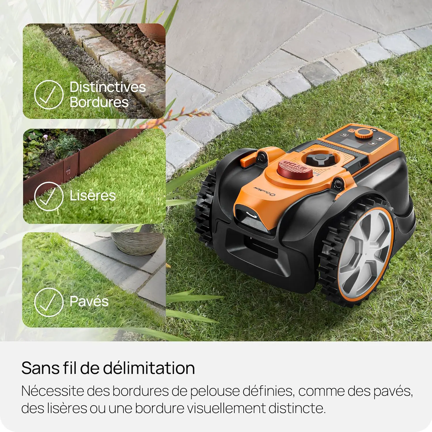 Robot tondeuse LawnMaster Robot Tondeuse avec Navigation par c… vue 5