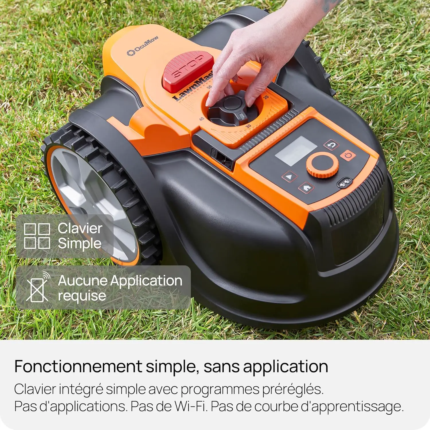 Robot tondeuse LawnMaster Robot Tondeuse avec Navigation par c… vue 6
