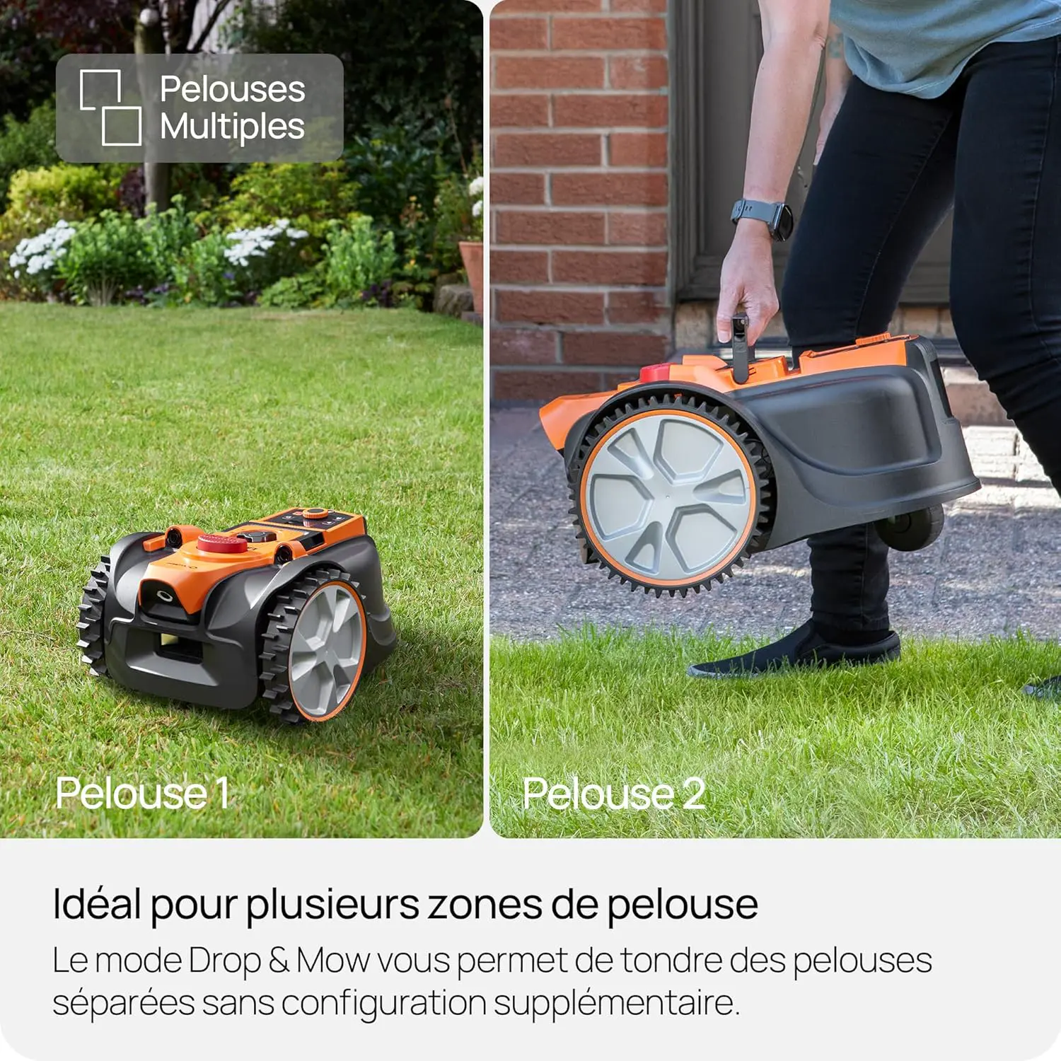 Robot tondeuse LawnMaster Robot Tondeuse avec Navigation par c… vue 8