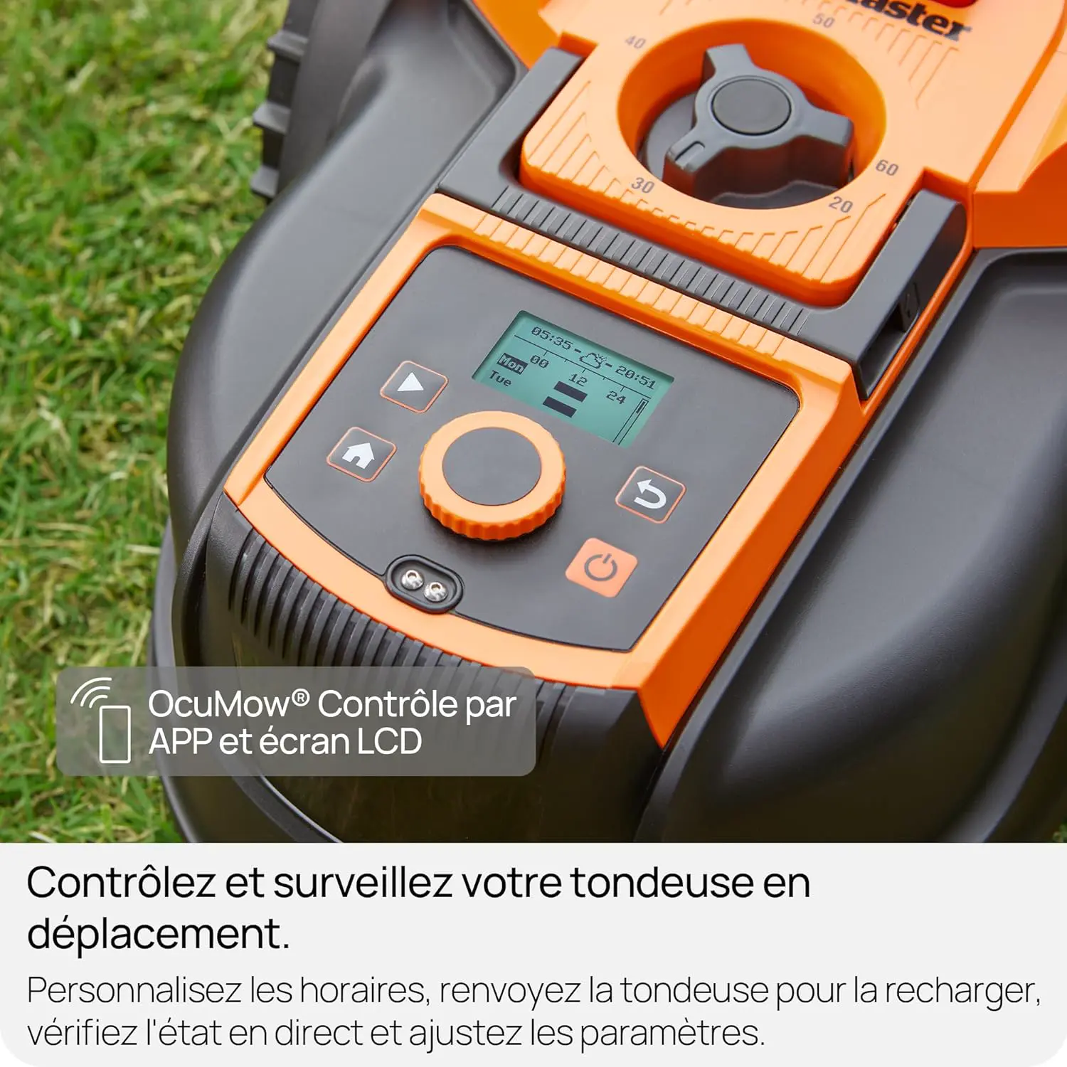 Robot tondeuse LawnMaster Robot Tondeuse avec Navigation par c… vue 9
