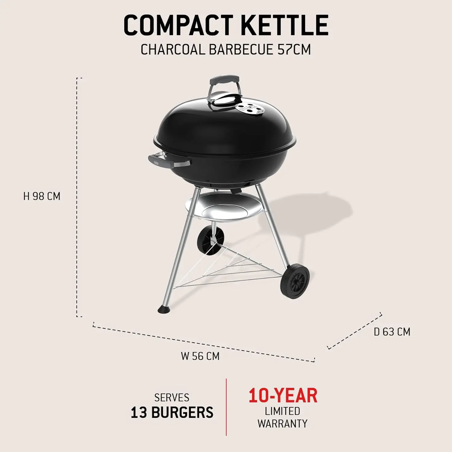 Barbecue weber 8 places en métal noir 57 m² vue 4